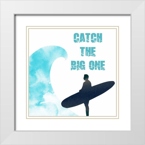 Surf 2 White Modern Wood Framed Art Print with Double Matting by Phillip, Jamie