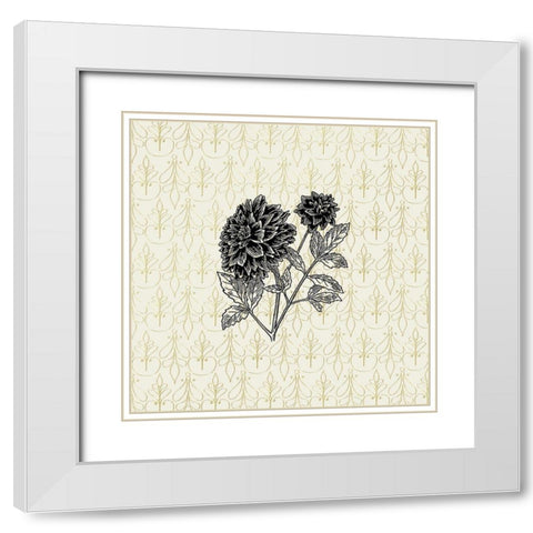 Black Silk 6 White Modern Wood Framed Art Print with Double Matting by Phillip, Jamie