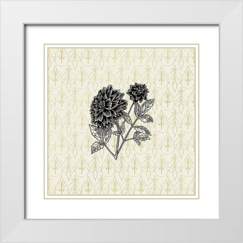 Black Silk 6 White Modern Wood Framed Art Print with Double Matting by Phillip, Jamie