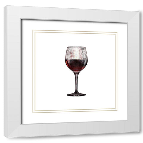 White Wine White Modern Wood Framed Art Print with Double Matting by Phillip, Jamie