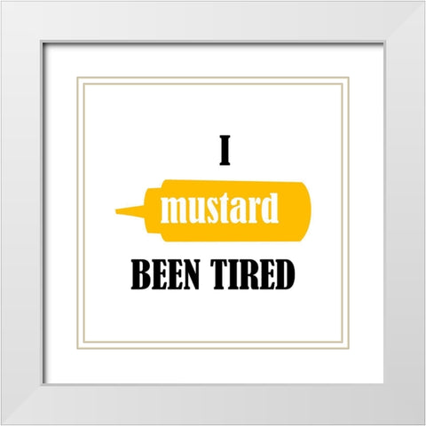 Mustard White Modern Wood Framed Art Print with Double Matting by Phillip, Jamie