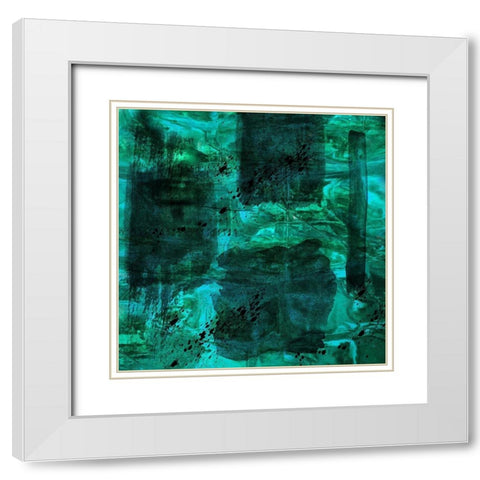 Hpero Abstract White Modern Wood Framed Art Print with Double Matting by Phillip, Jamie