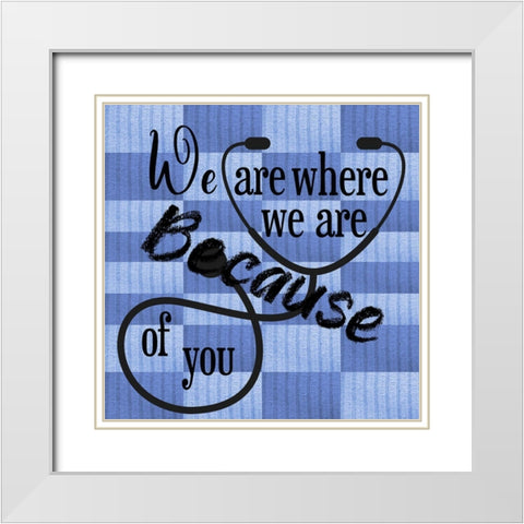 Doctor White Modern Wood Framed Art Print with Double Matting by Phillip, Jamie