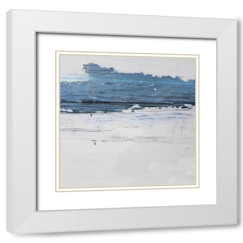 Painted Canvas 1 White Modern Wood Framed Art Print with Double Matting by Phillip, Jamie