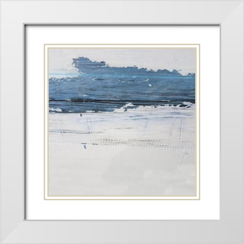 Painted Canvas 1 White Modern Wood Framed Art Print with Double Matting by Phillip, Jamie