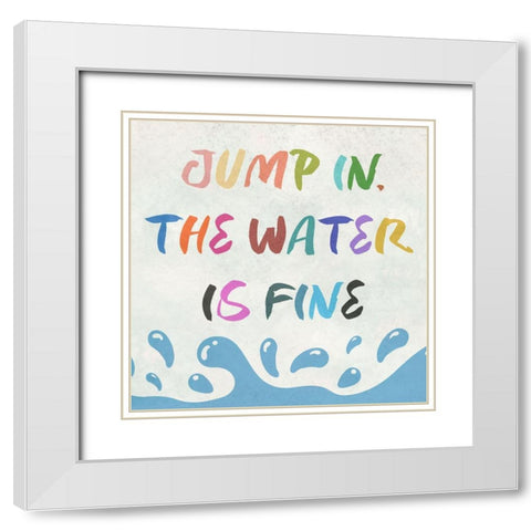 Summer Fun White Modern Wood Framed Art Print with Double Matting by Phillip, Jamie