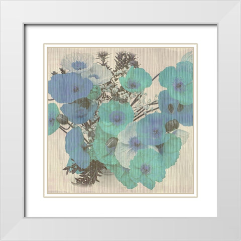 Field Of Bloom White Modern Wood Framed Art Print with Double Matting by Phillip, Jamie