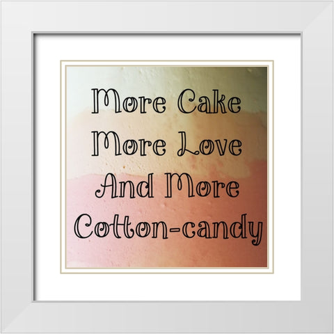 All Things Sweet White Modern Wood Framed Art Print with Double Matting by Phillip, Jamie