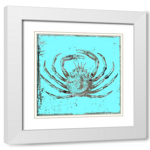 Whay So Crabby White Modern Wood Framed Art Print with Double Matting by Phillip, Jamie