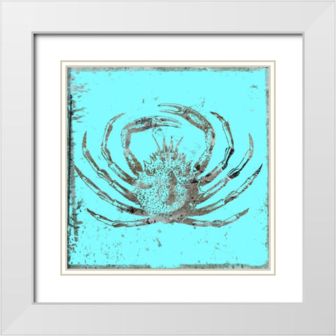 Whay So Crabby White Modern Wood Framed Art Print with Double Matting by Phillip, Jamie