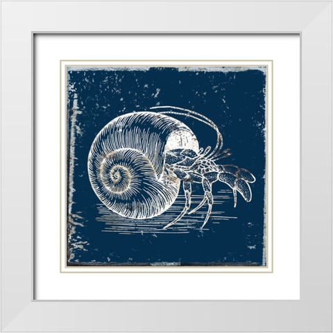 Whay So Crabby 6 White Modern Wood Framed Art Print with Double Matting by Phillip, Jamie