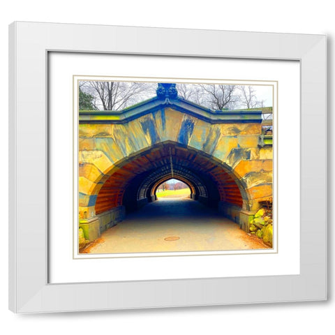 Prospect Tunnel White Modern Wood Framed Art Print with Double Matting by Phillip, Jamie