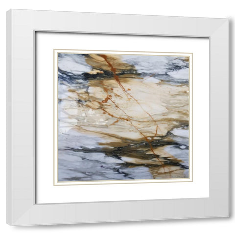 Lightning Strike White Modern Wood Framed Art Print with Double Matting by Phillip, Jamie