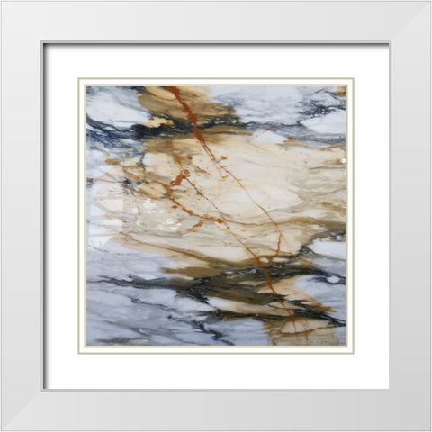 Lightning Strike White Modern Wood Framed Art Print with Double Matting by Phillip, Jamie