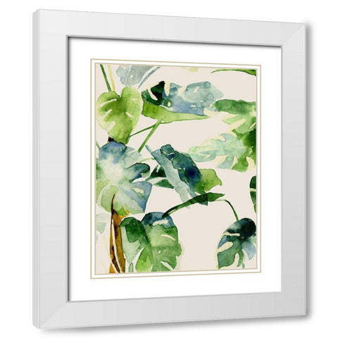 The Rainforest 1 White Modern Wood Framed Art Print with Double Matting by Urban Road