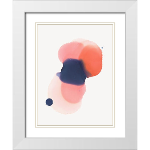 Grapefruit White Modern Wood Framed Art Print with Double Matting by Urban Road