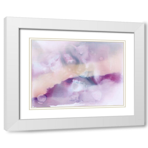 Mystique White Modern Wood Framed Art Print with Double Matting by Urban Road