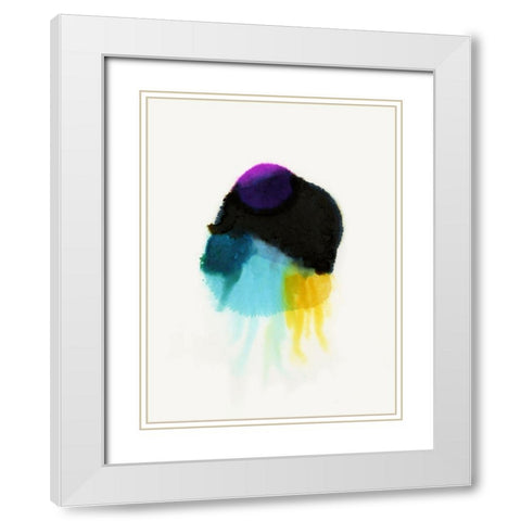 Squid Ink White Modern Wood Framed Art Print with Double Matting by Urban Road