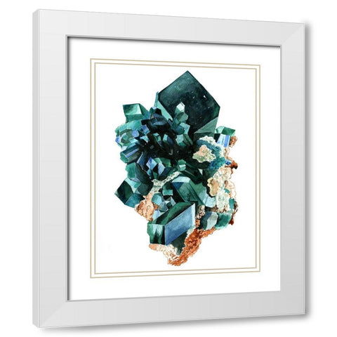 The Arkenstone White Modern Wood Framed Art Print with Double Matting by Urban Road