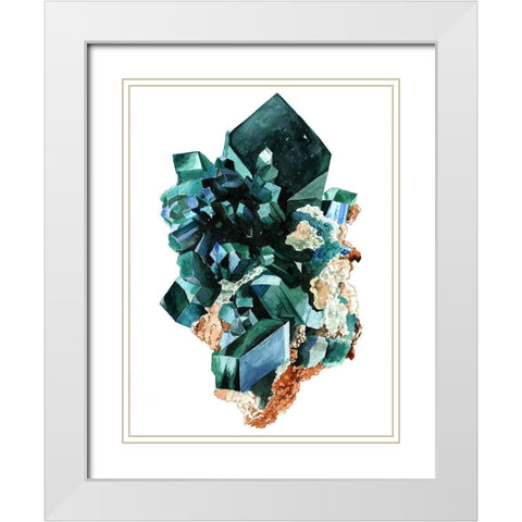 The Arkenstone White Modern Wood Framed Art Print with Double Matting by Urban Road