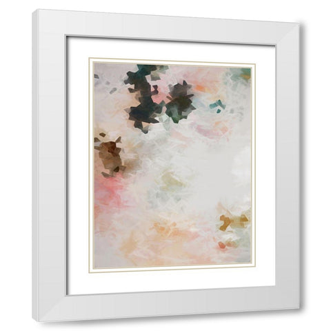 Lace and Roses White Modern Wood Framed Art Print with Double Matting by Urban Road