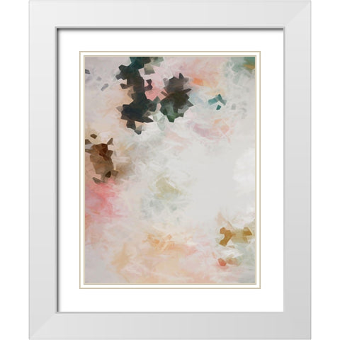 Lace and Roses White Modern Wood Framed Art Print with Double Matting by Urban Road