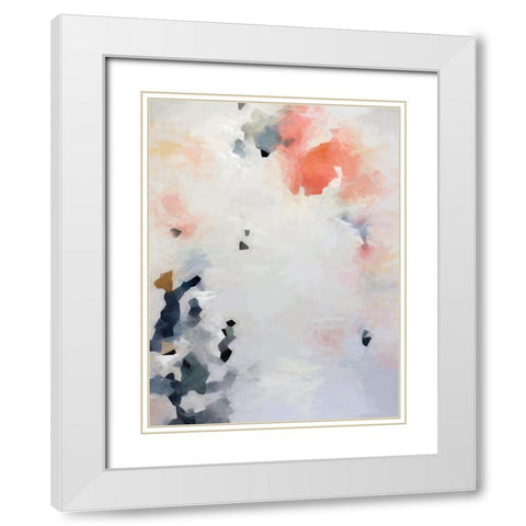 Orange Blossom White Modern Wood Framed Art Print with Double Matting by Urban Road