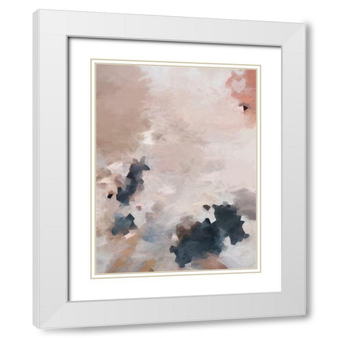 Hush White Modern Wood Framed Art Print with Double Matting by Urban Road