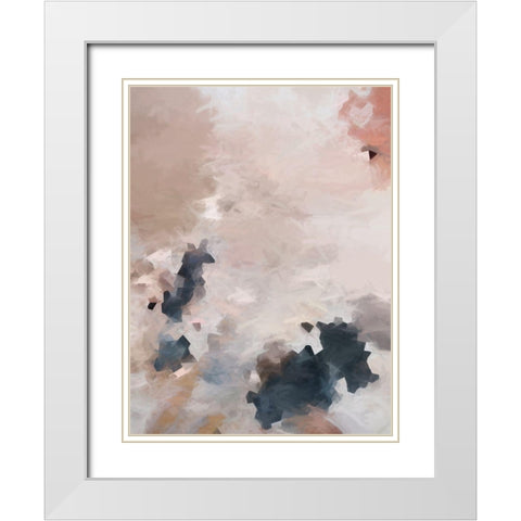 Hush White Modern Wood Framed Art Print with Double Matting by Urban Road