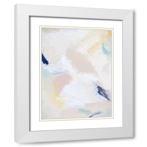 Fresh Linen I White Modern Wood Framed Art Print with Double Matting by Urban Road