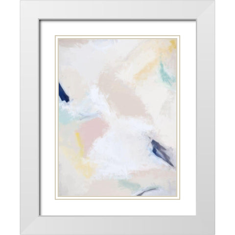 Fresh Linen I White Modern Wood Framed Art Print with Double Matting by Urban Road