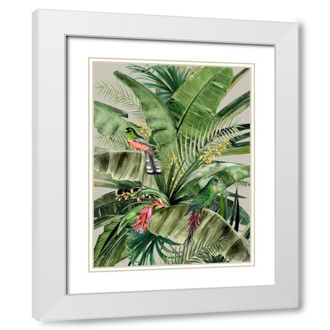 Paradise White Modern Wood Framed Art Print with Double Matting by Urban Road