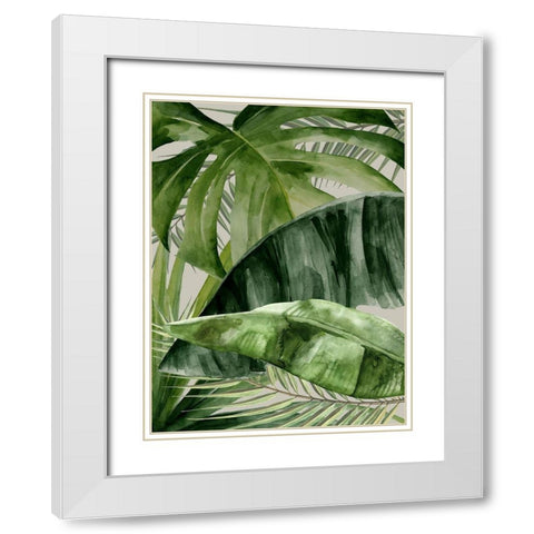 Natures Veil White Modern Wood Framed Art Print with Double Matting by Urban Road