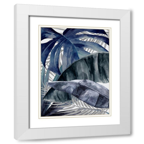 Natures Veil Dusk White Modern Wood Framed Art Print with Double Matting by Urban Road