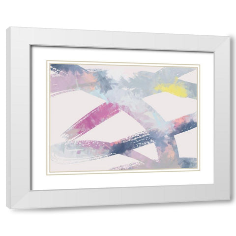 Pink Lemonade White Modern Wood Framed Art Print with Double Matting by Urban Road