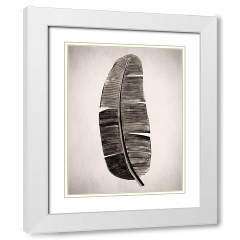 Verdure II Sepia White Modern Wood Framed Art Print with Double Matting by Urban Road