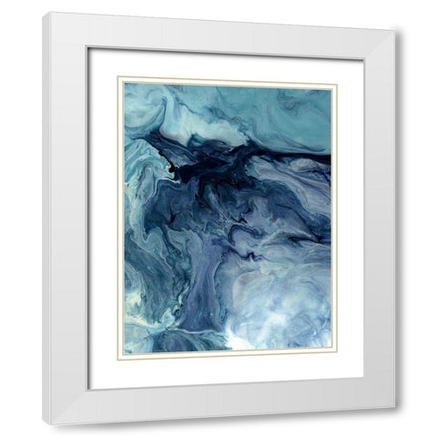 Oceanography White Modern Wood Framed Art Print with Double Matting by Urban Road