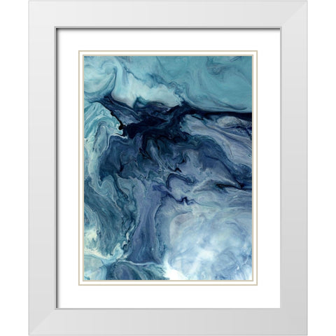 Oceanography White Modern Wood Framed Art Print with Double Matting by Urban Road