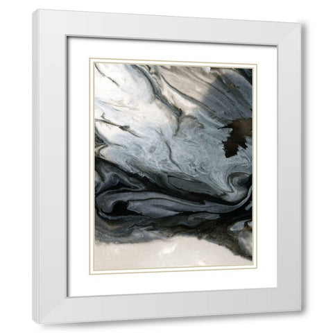 Vesuvius White Modern Wood Framed Art Print with Double Matting by Urban Road
