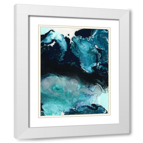 Apollo White Modern Wood Framed Art Print with Double Matting by Urban Road
