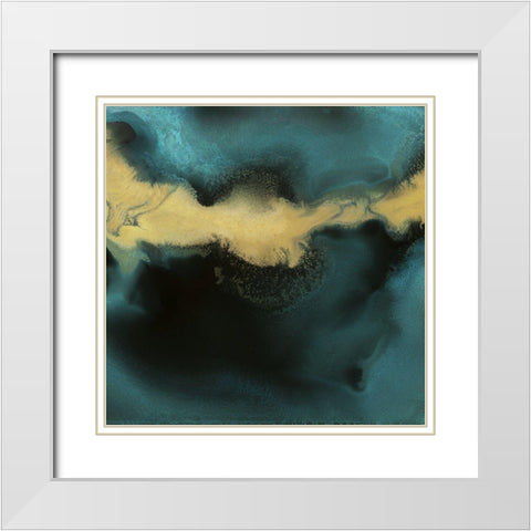 Poseidon I  White Modern Wood Framed Art Print with Double Matting by Urban Road