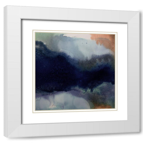 Burnished III  White Modern Wood Framed Art Print with Double Matting by Urban Road