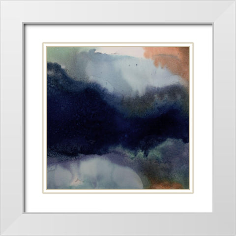 Burnished III  White Modern Wood Framed Art Print with Double Matting by Urban Road