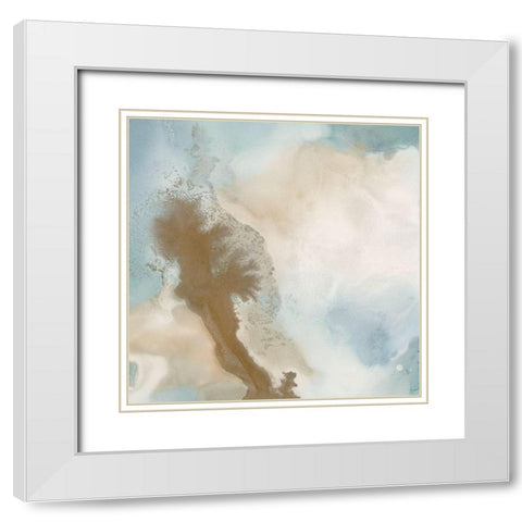 Whitsunday II  White Modern Wood Framed Art Print with Double Matting by Urban Road