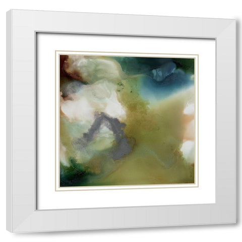 Mermaiden I  White Modern Wood Framed Art Print with Double Matting by Urban Road