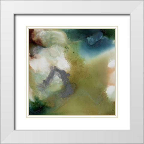 Mermaiden I  White Modern Wood Framed Art Print with Double Matting by Urban Road