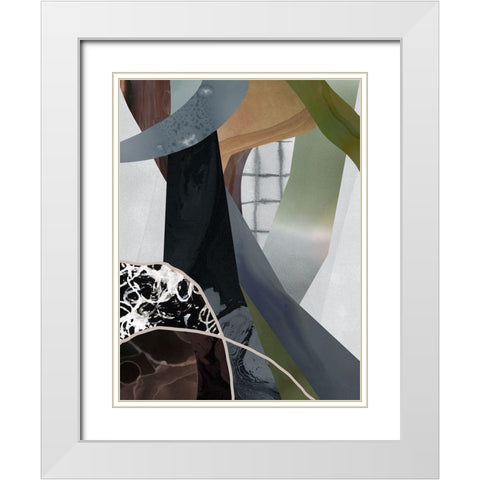 Wires Crossed  White Modern Wood Framed Art Print with Double Matting by Urban Road