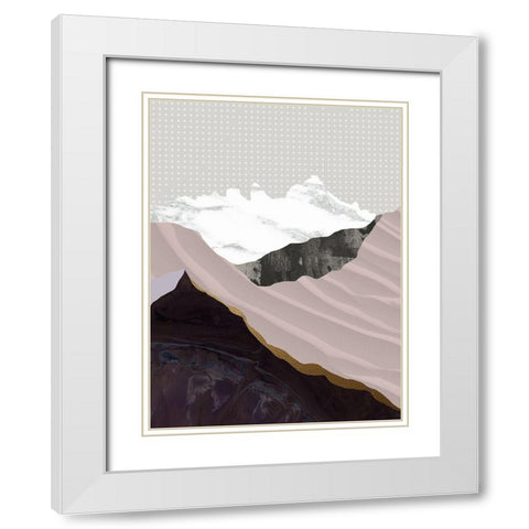 Moving Mountains I  White Modern Wood Framed Art Print with Double Matting by Urban Road