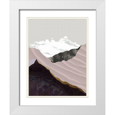 Moving Mountains I  White Modern Wood Framed Art Print with Double Matting by Urban Road