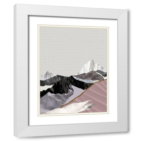 Moving Mountains II  White Modern Wood Framed Art Print with Double Matting by Urban Road